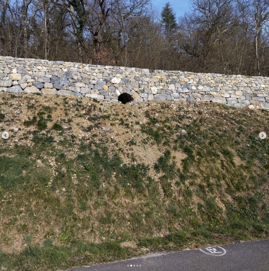 Mur de soutainement routier - BARBAZAN