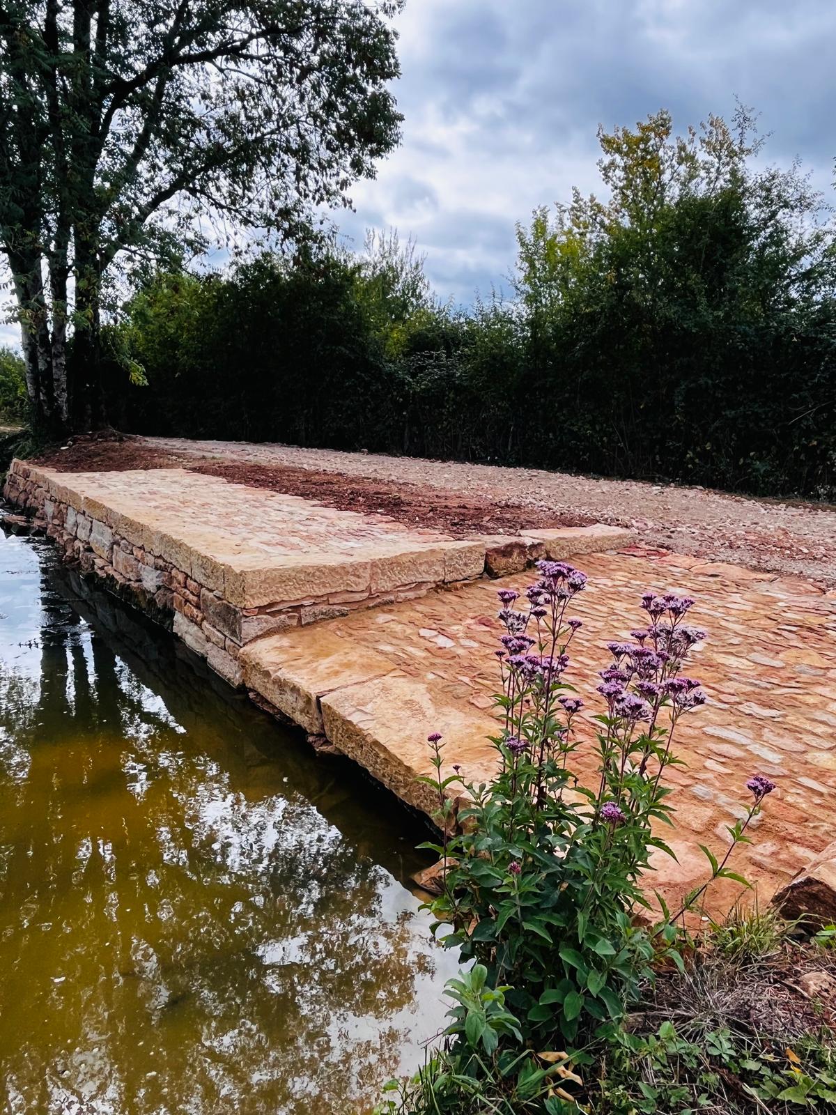 VIVIER DE BOSCAU - Création d'un quai d'amarrage et d'une calle de mise à l'eau
